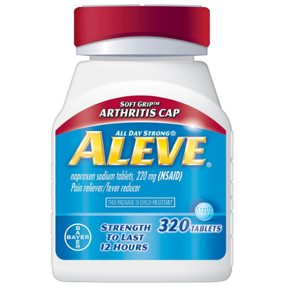 Aleve Naproxen Sodium Pain Reliever Tablets, Soft Grip Arthritis Cap (320 ct.)