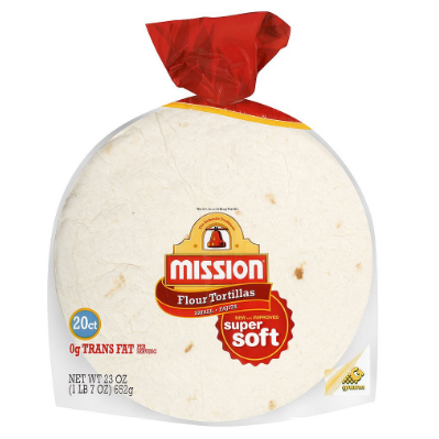Mission Small Fajita Flour Tortillas (20 ct., 20 oz.)