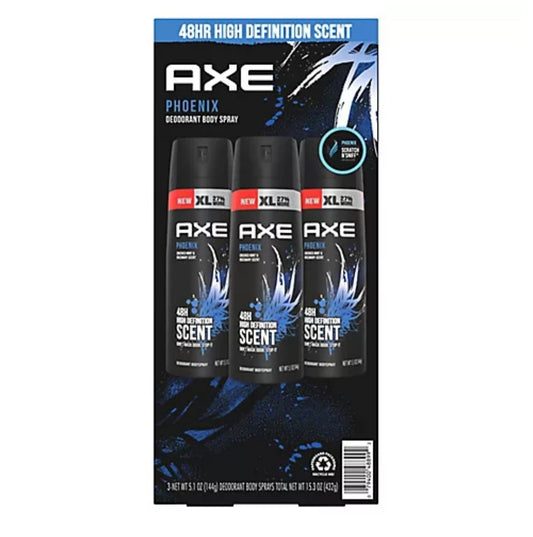 Axe Phoenix Body Spray For Men, 3 ct.