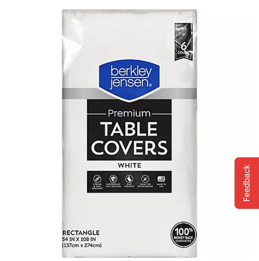 Berkley Jensen White Table-cover, 6 ct.