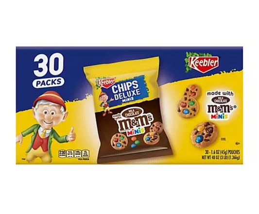 Keebler Chips Deluxe M&M Minis (1.6 oz., 30 pk.)