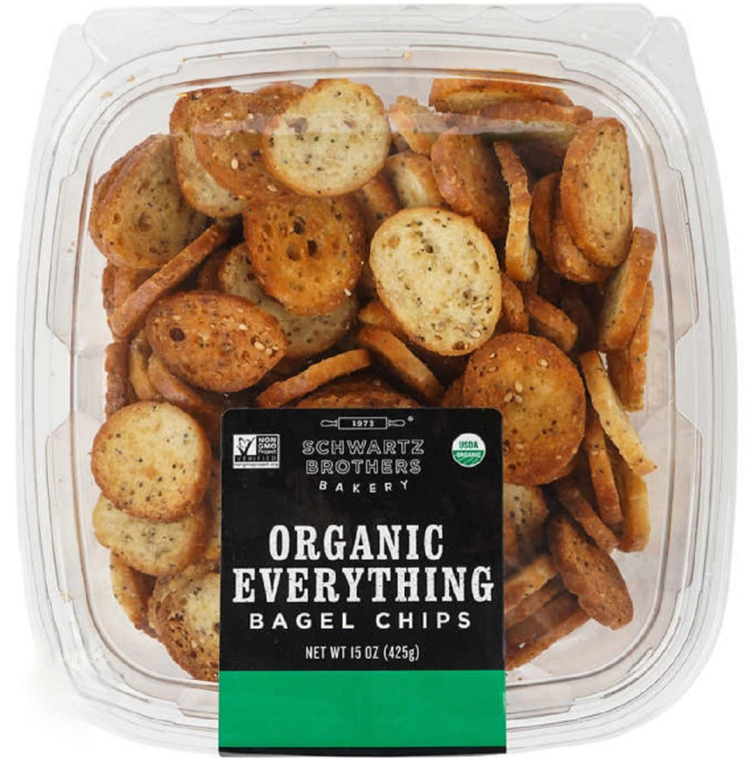 Shwartz Brothers Bakery Organic Everything Bagel Chips , 15 oz.