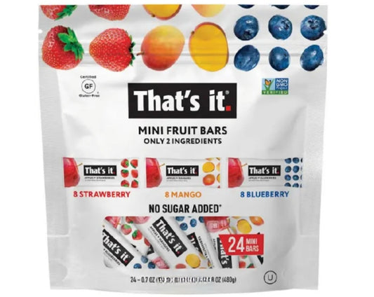 That's It Mini Fruit Bars 24 count, (1.05 LBS.)