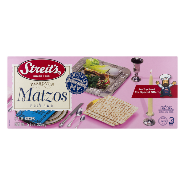 Streit's Passover Matzos, 5 lb. Packs