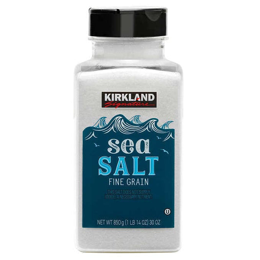 Kirkland Fine Grain Pure Sea Salt, 30 oz