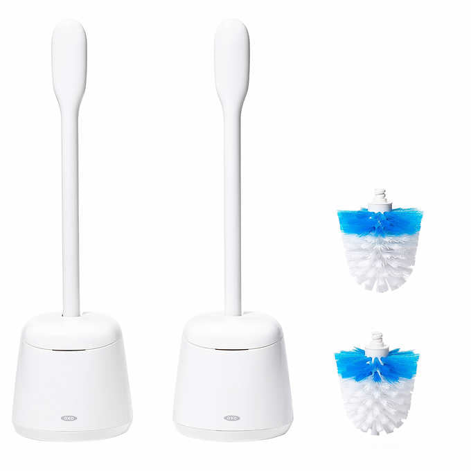 OXO Toilet Brush and Canister Set, 2-pack