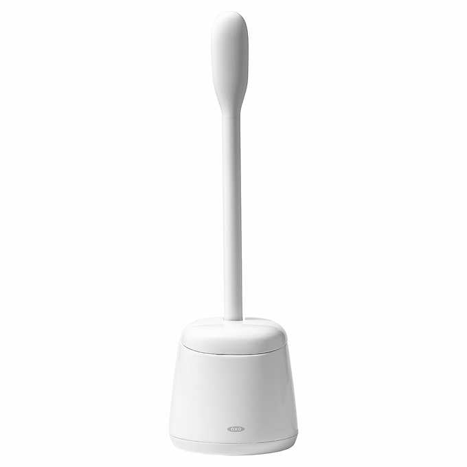 OXO Compact Toilet Brush and Canister, White