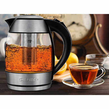 Chefman 1.8L Digital Precision Electric Kettle with Tea Infuser